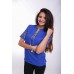 Embroidered Blouse "Herdan" blue
